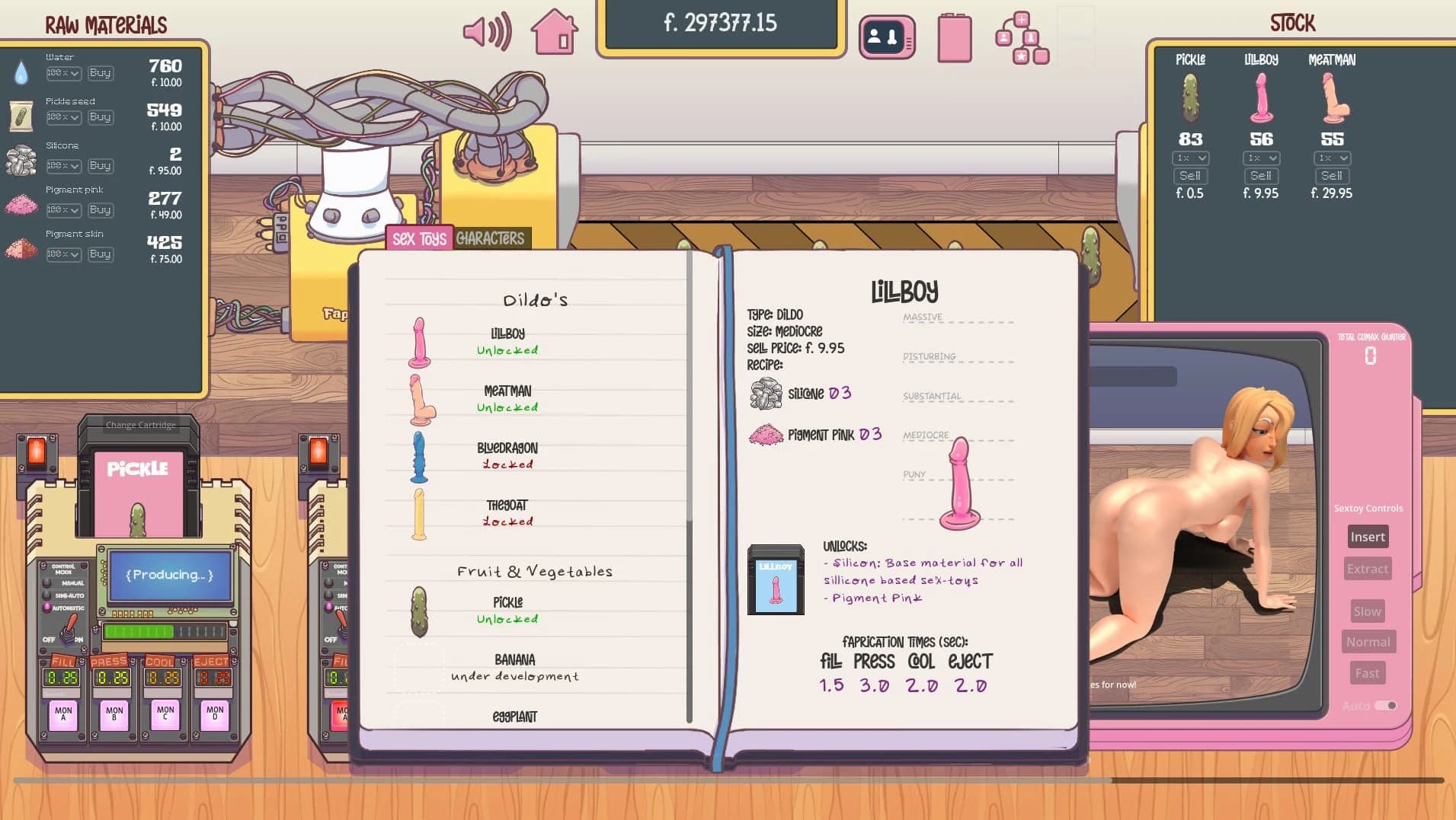Fapricator3000 screenshot 1