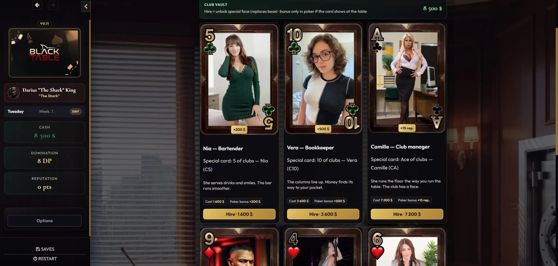 Black table screenshot 3