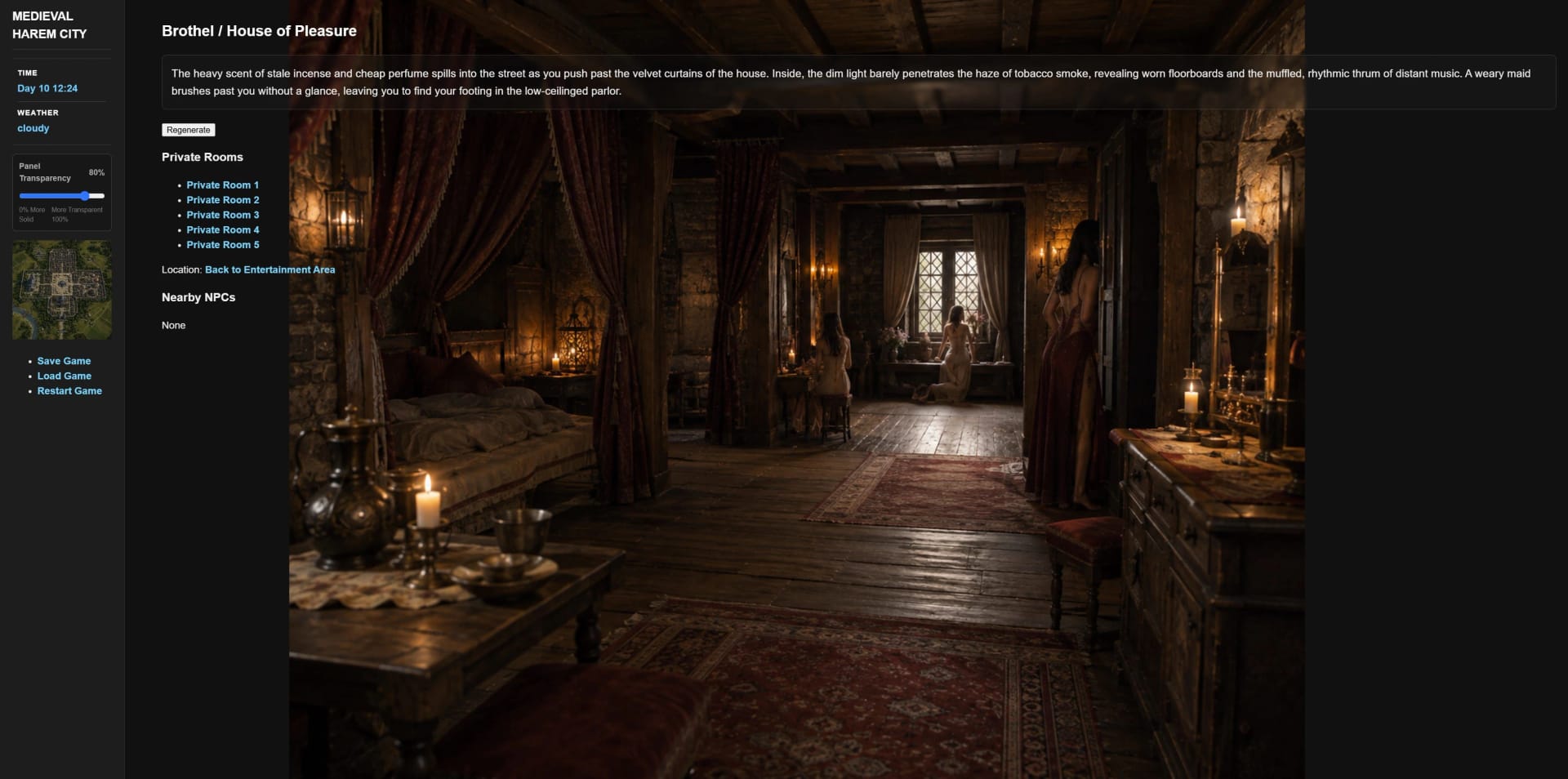 Medieval Harem City screenshot 2