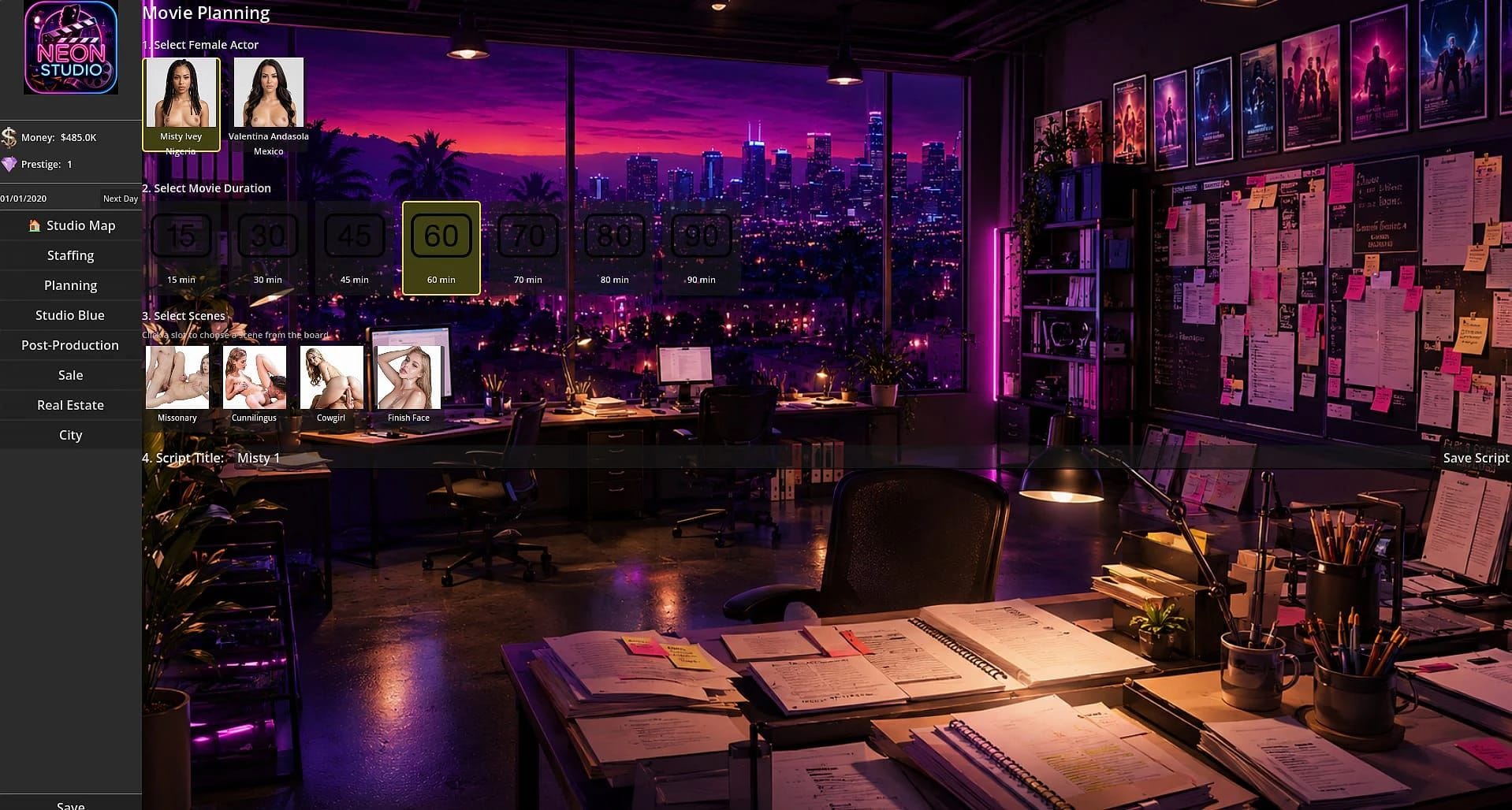 Neon Studio Tycoon screenshot 2