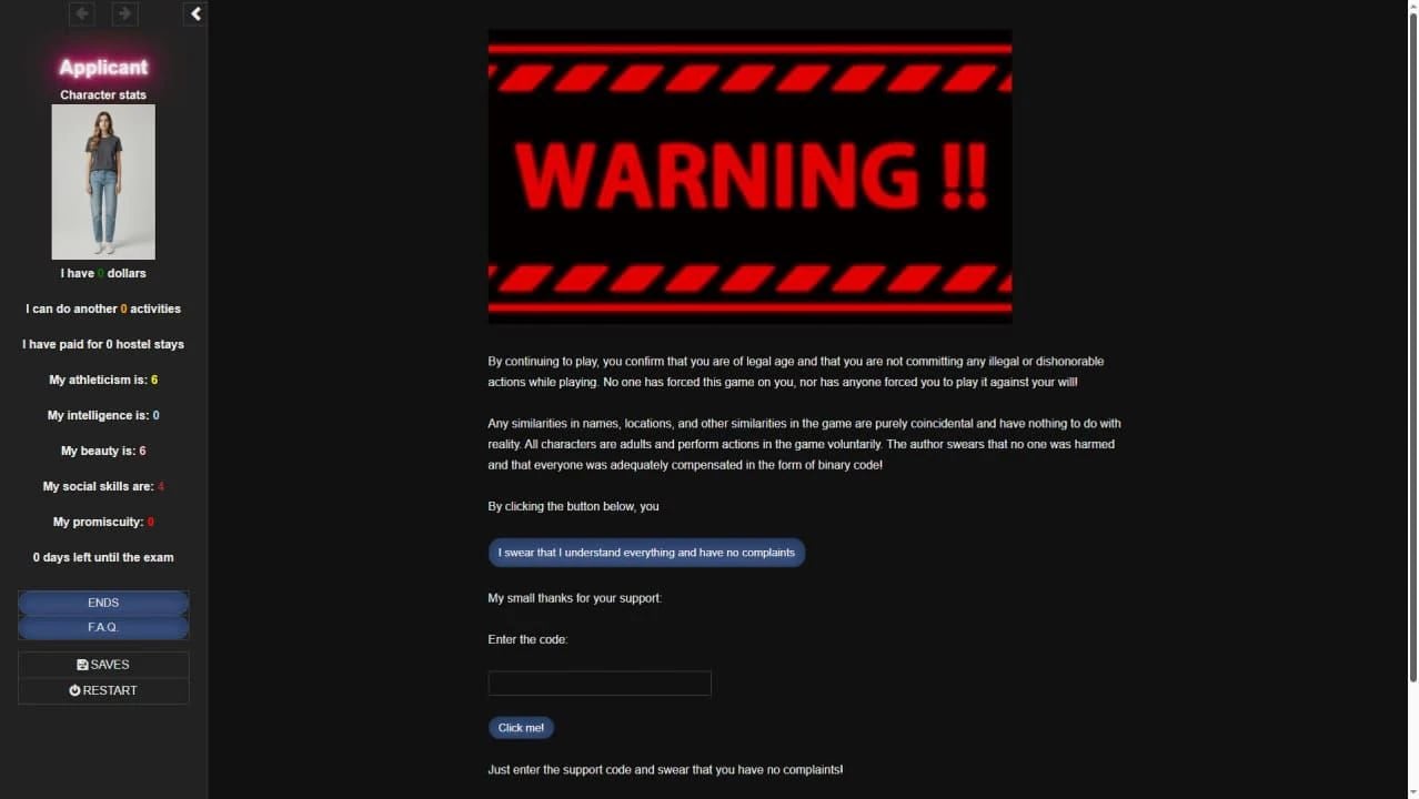 Applicant screenshot 2