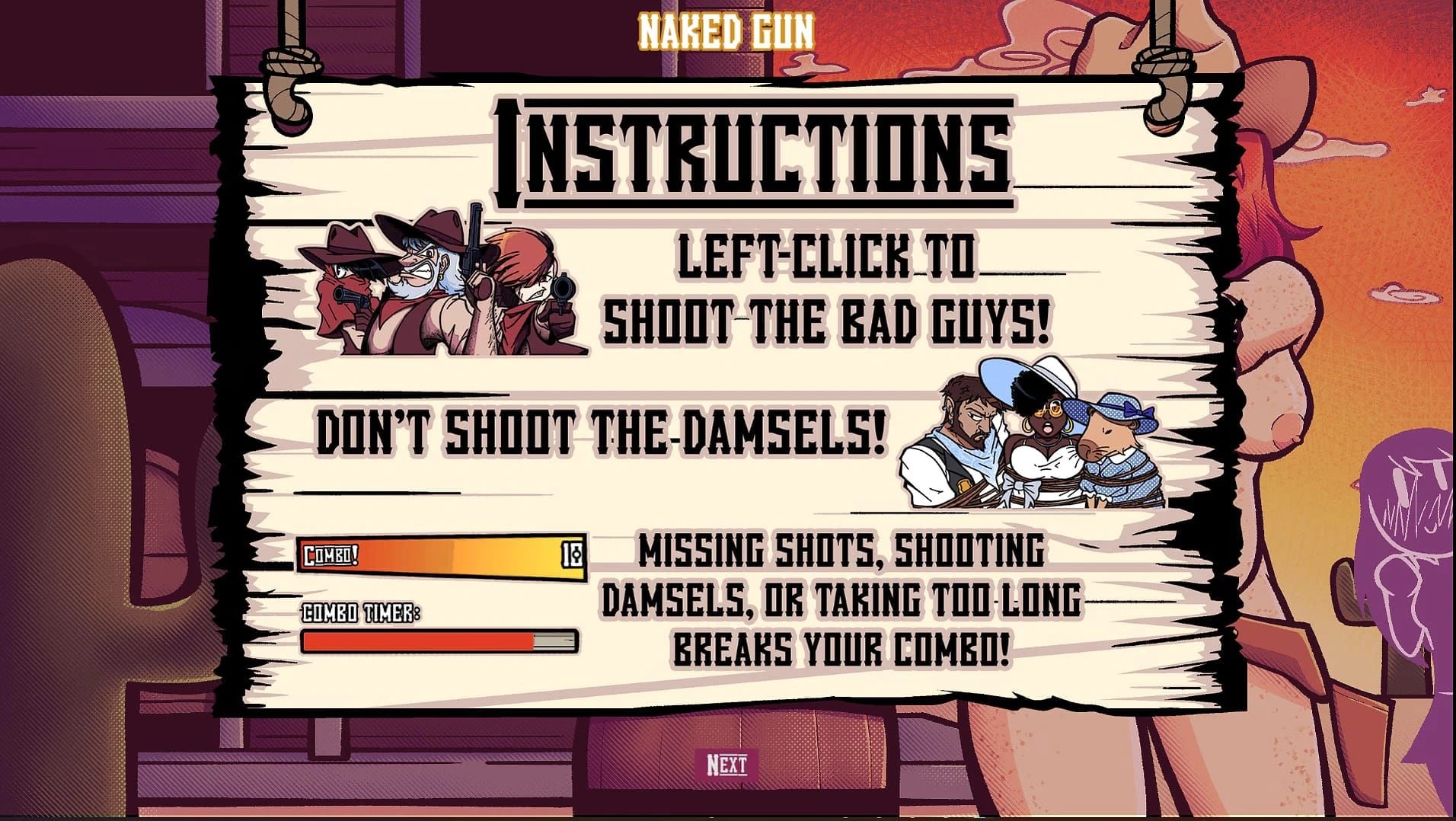 Naked Gun Minigame screenshot 2