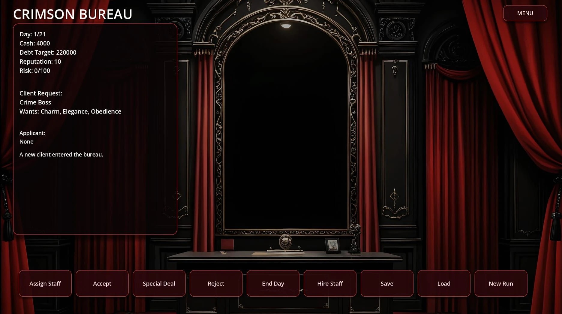 Crimson Bureau screenshot 1