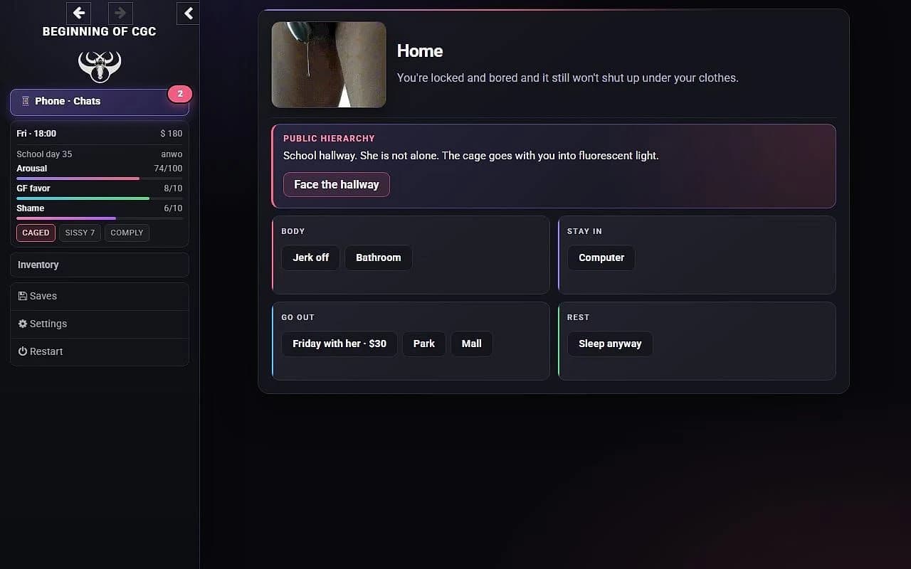 Beginning of CGC screenshot 1
