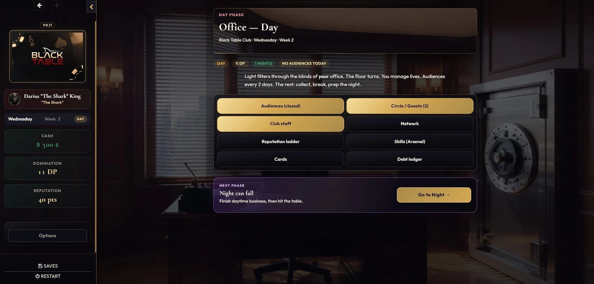 Black table screenshot 1