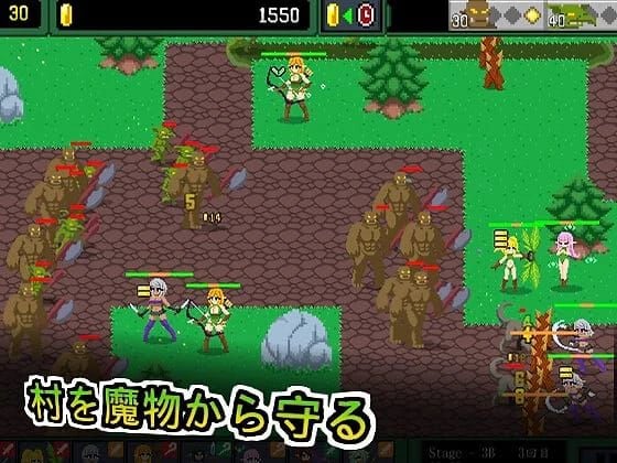 Elf TD: Lustful monster invasion! Forest village's great danger! screenshot 2