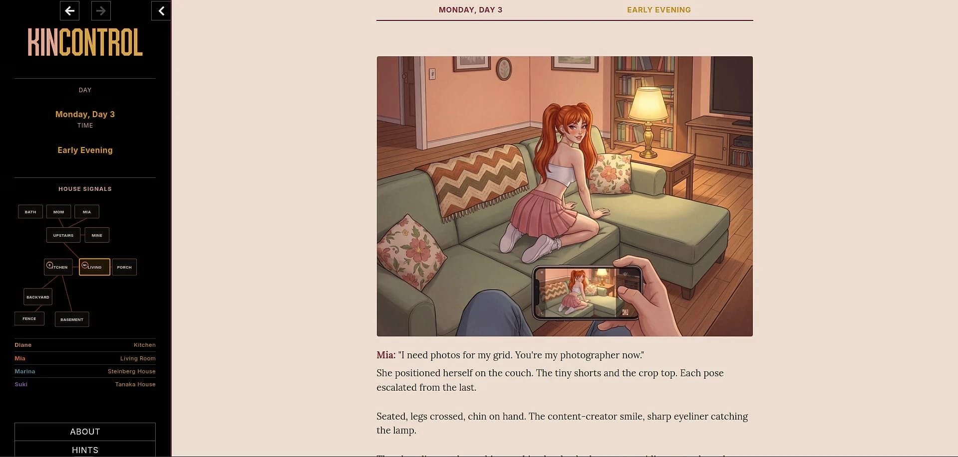 Kincontrol screenshot 2