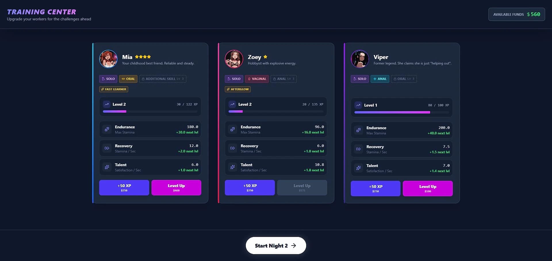 Neon Nights - Club Manager screenshot 3