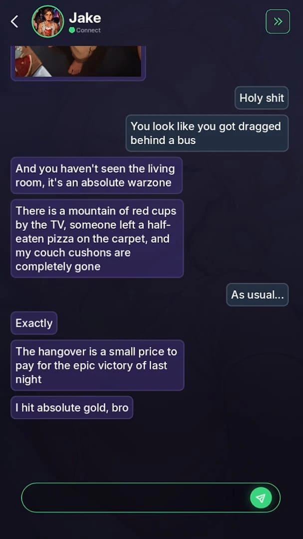 NTR Chat: My Girlfriend's Travel screenshot 3