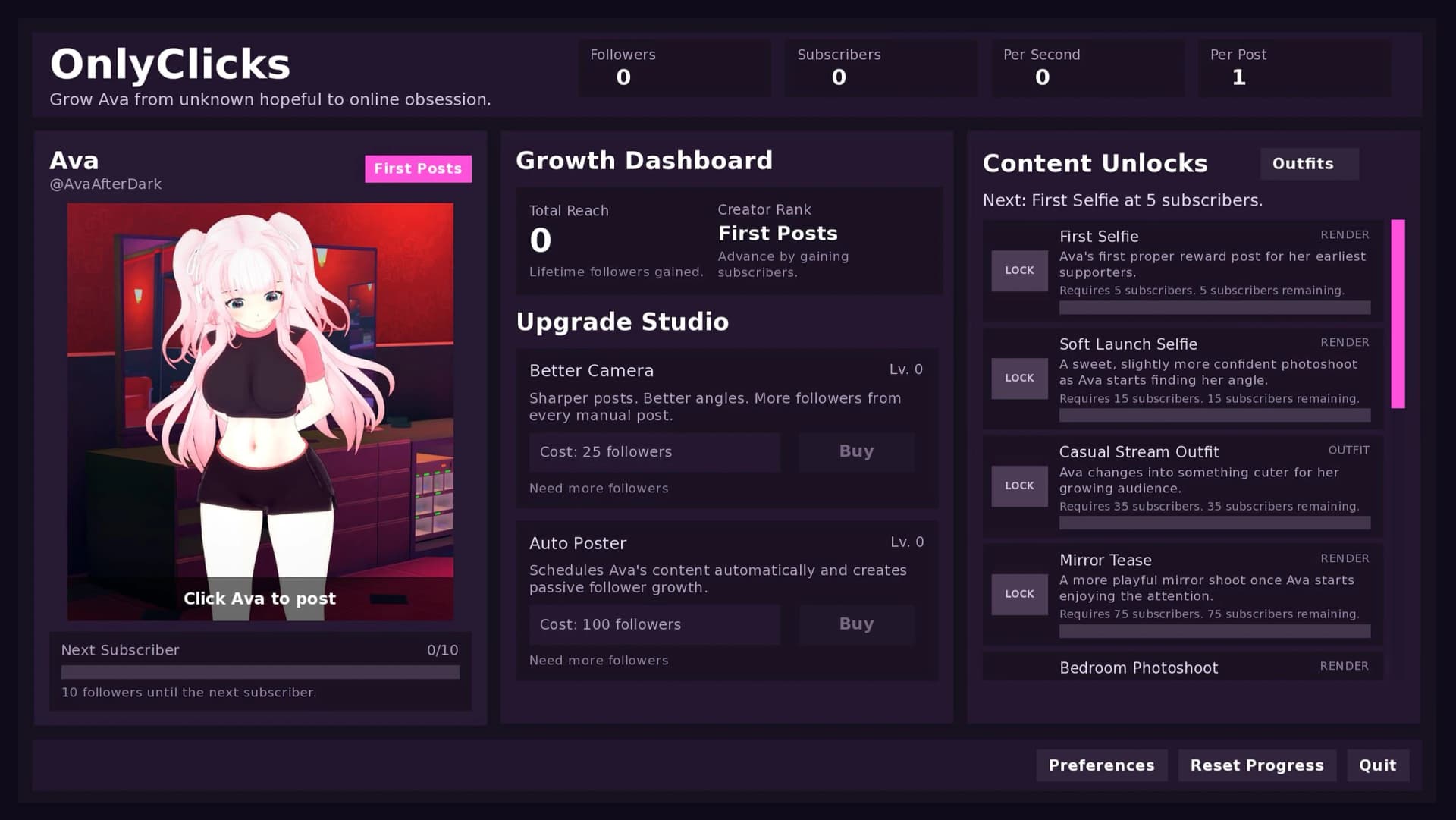 OnlyClicks screenshot 1