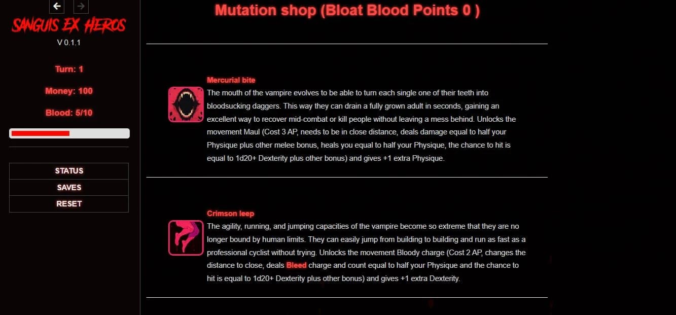 Sanguis Ex Hero screenshot 2
