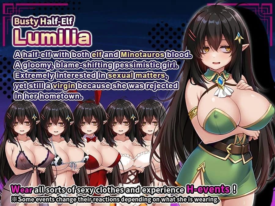 The Gloomy, Busty Half-Elf Just Wants to be Worshipped! screenshot 3