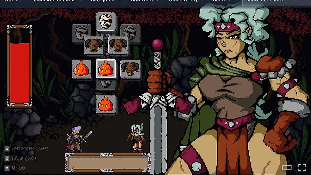 Warriors Waifus Mahjong screenshot 1